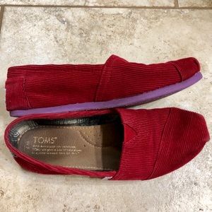 Red Corduroy Toms
